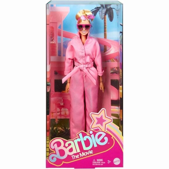 Mattel Pink Margot Robbie as‎ Barbie the Movie Power Jumpsuit Collectible Doll - Picture 1 of 8